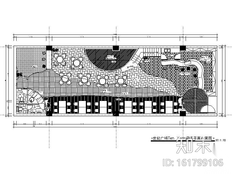 某现代酒吧施工图cad施工图下载【ID:161799106】