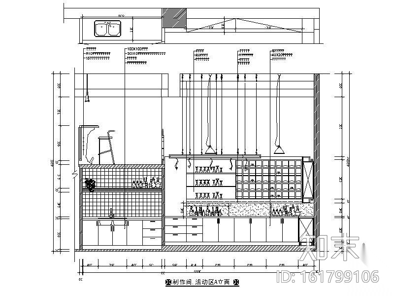某现代酒吧施工图cad施工图下载【ID:161799106】