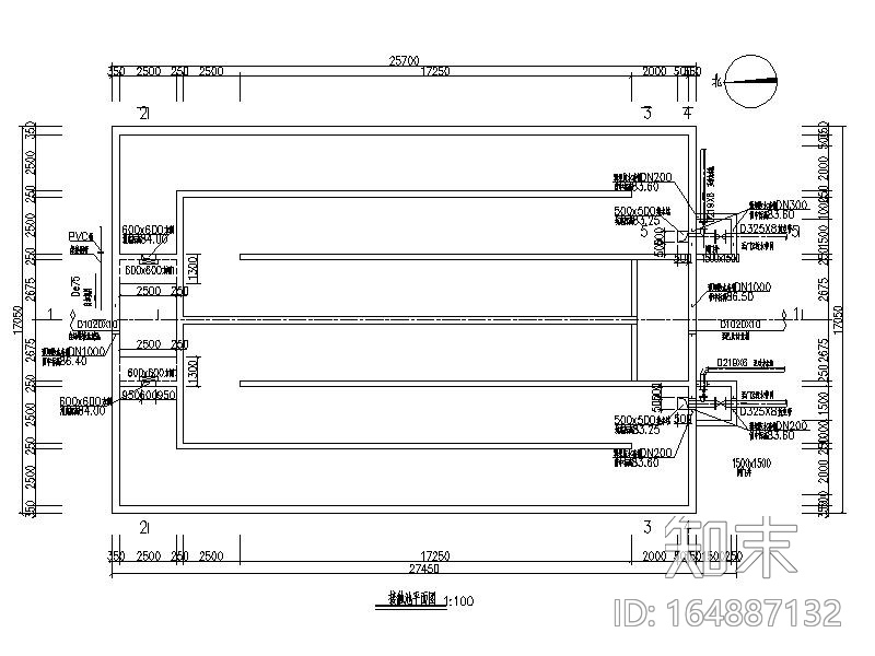 [河南]某市污水处理厂施工图纸（CAD）施工图下载【ID:164887132】