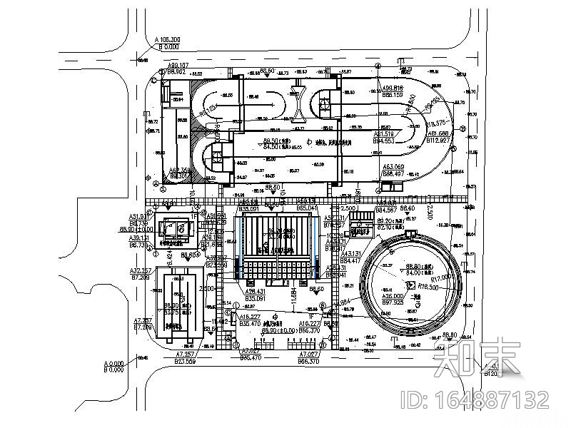 [河南]某市污水处理厂施工图纸（CAD）施工图下载【ID:164887132】