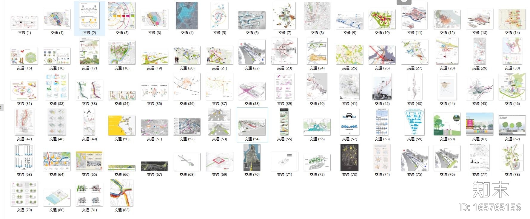 特色精品建筑原有交通流线分析图分析（JPG+82张）​施工图下载【ID:165765156】