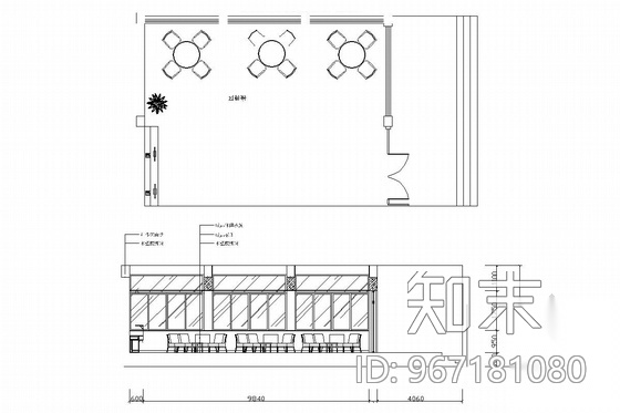 知名教育集团现代高档办公室装修施工图（含效果）cad施工图下载【ID:967181080】