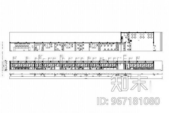 知名教育集团现代高档办公室装修施工图（含效果）cad施工图下载【ID:967181080】