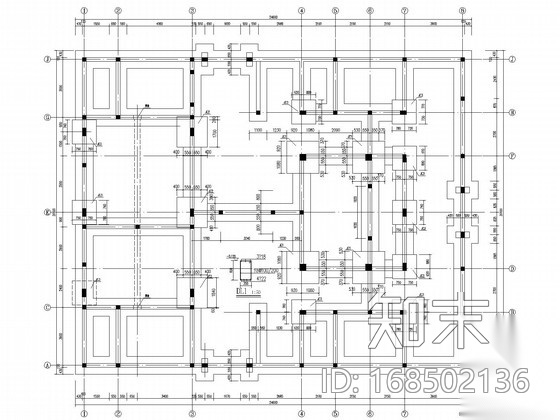 [重庆]独栋砖混私宅结构施工图cad施工图下载【ID:168502136】