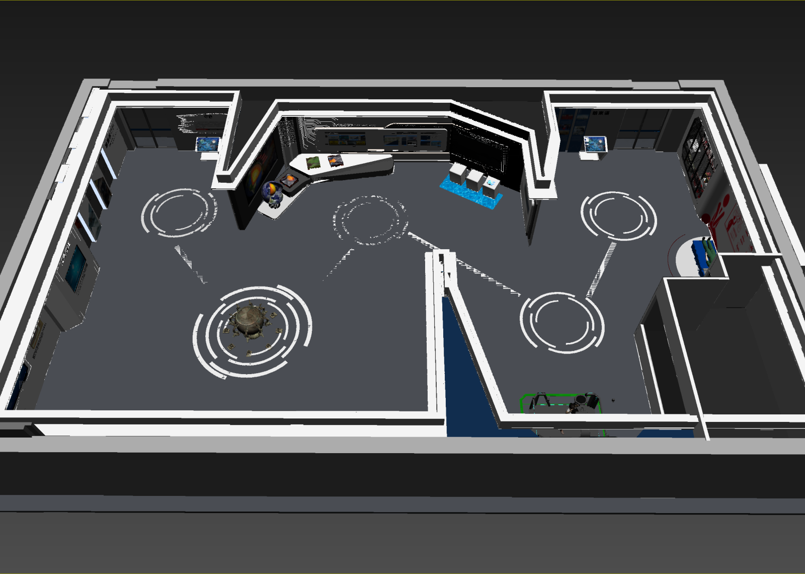 现代科技展厅3D模型下载【ID:1215055061】