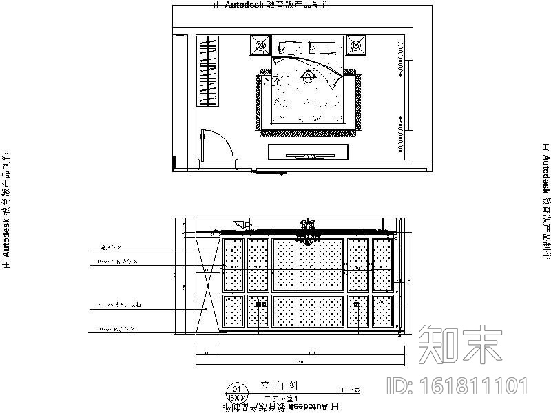 [北京]精装欧式三层别墅设计施工图cad施工图下载【ID:161811101】