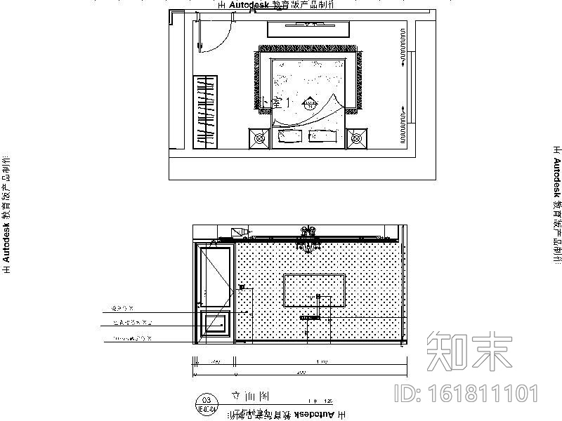 [北京]精装欧式三层别墅设计施工图cad施工图下载【ID:161811101】