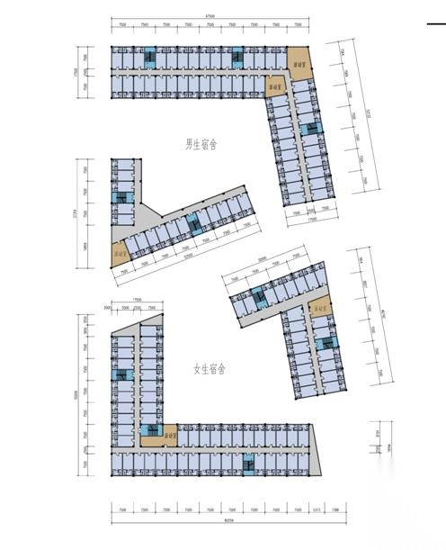 [四川]现代化多组合布局绿色空间校园建筑设计方案文本cad施工图下载【ID:165158113】