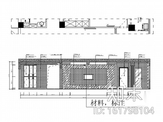 [瑞安]现代简约三居室样板房装修图（含效果）cad施工图下载【ID:161798104】