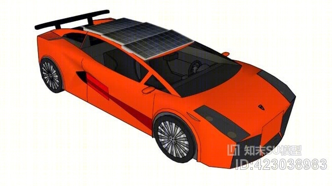 太阳能汽车SU模型下载【ID:423038983】