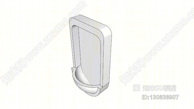 小便器SU模型下载【ID:130838907】