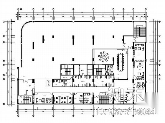 [南京]知名地产有限公司现代总部办公楼装修施工图（含效...cad施工图下载【ID:967315044】