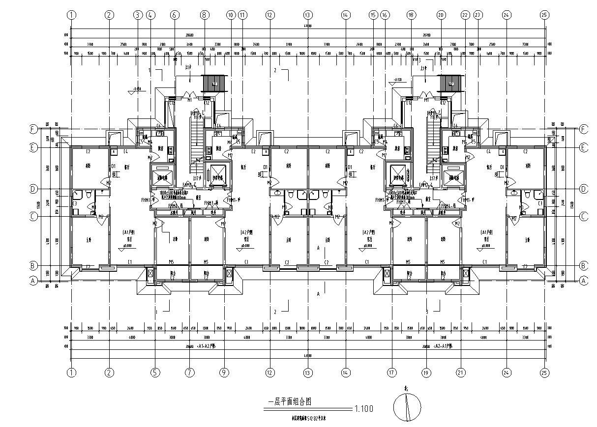 [宁夏]高层剪力墙结构塔式住宅楼施工图（含效果图及多...cad施工图下载【ID:149778133】