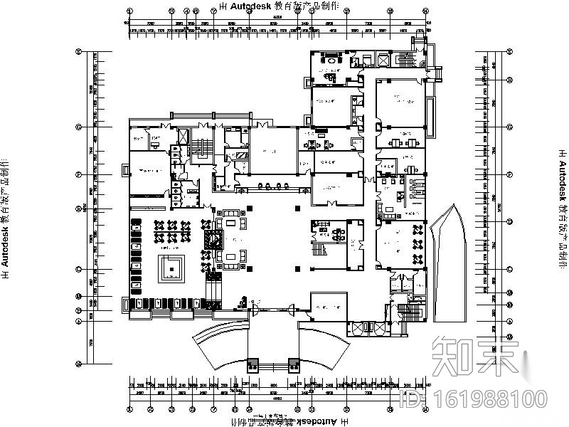 [福州]四星级国际大酒店装修图施工图下载【ID:161988100】