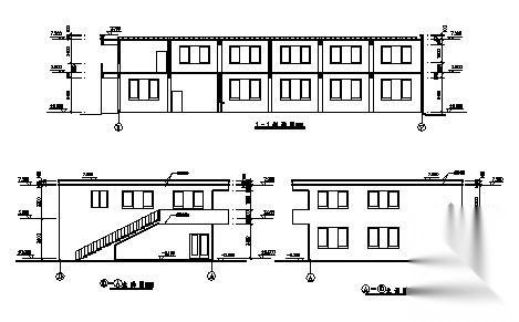 南平市某纺织厂两层职工食堂建筑结构施工图cad施工图下载【ID:165625173】