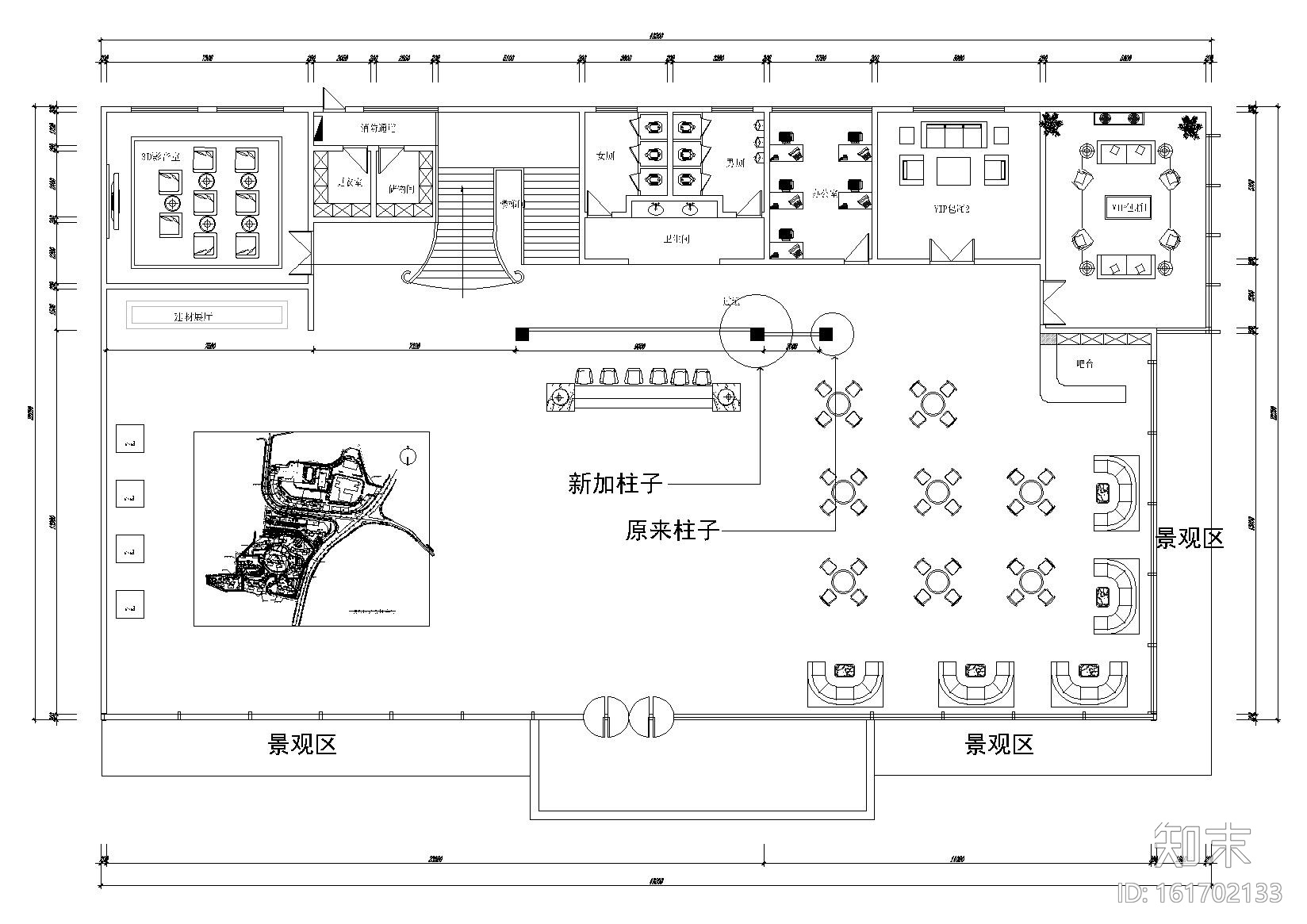 ​[福建]安溪万城壹号售楼处施工图+效果图cad施工图下载【ID:161702133】