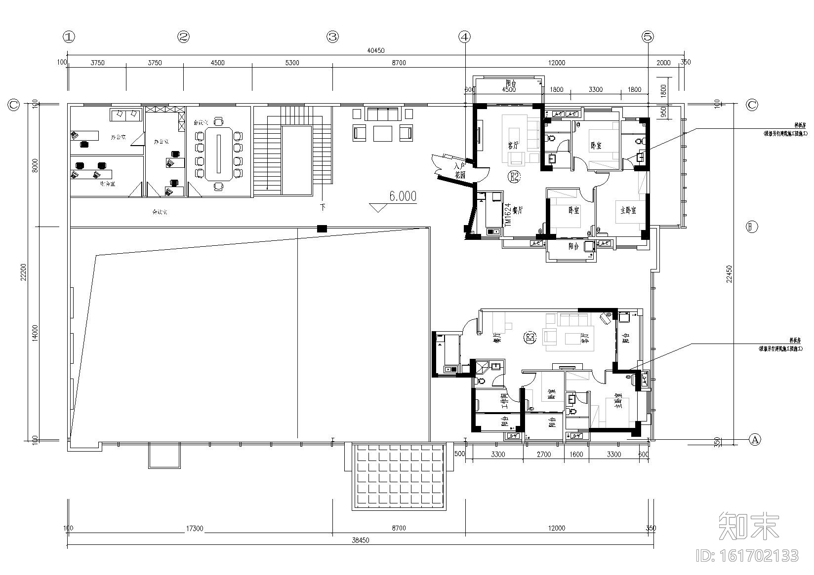 ​[福建]安溪万城壹号售楼处施工图+效果图cad施工图下载【ID:161702133】