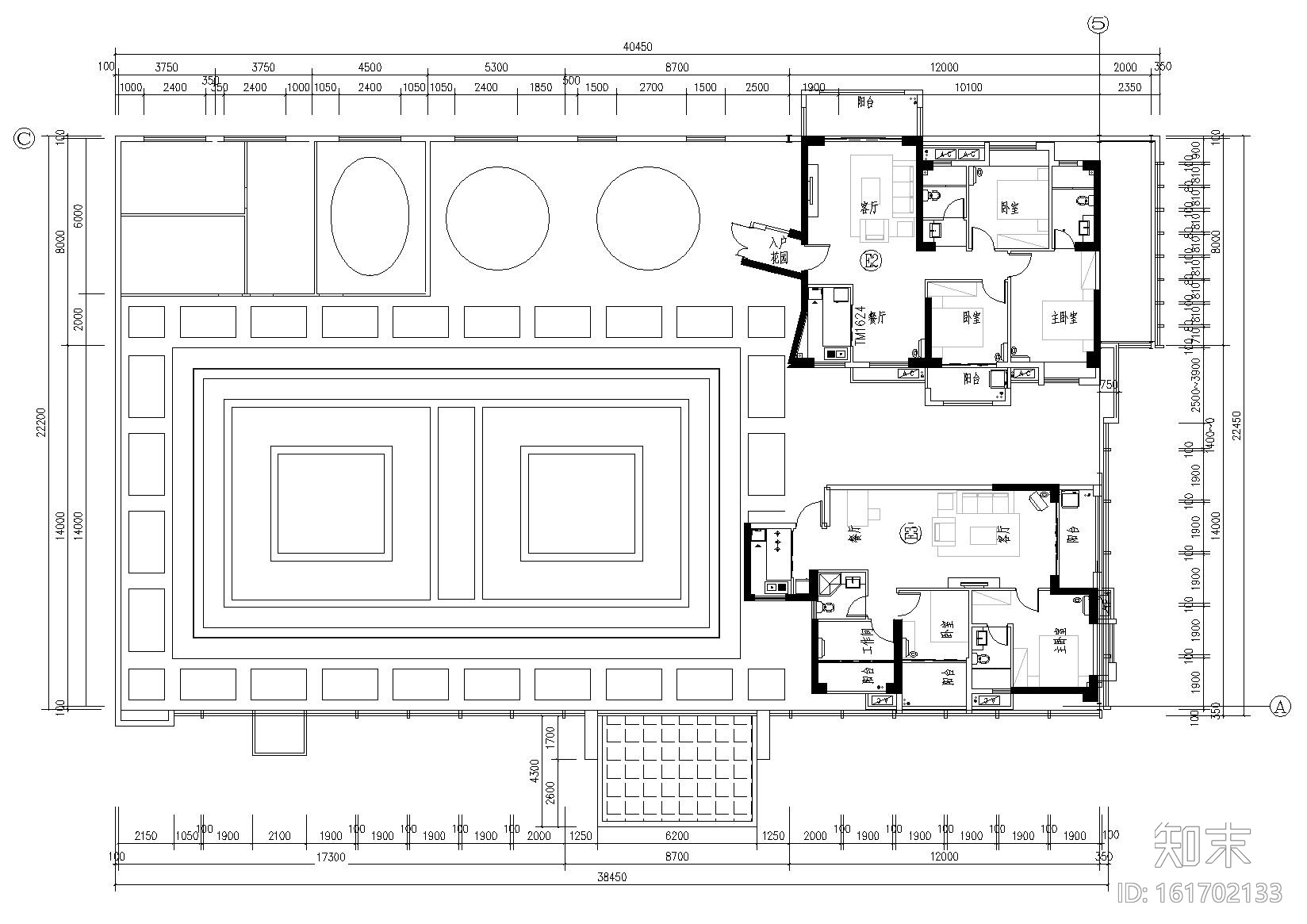 ​[福建]安溪万城壹号售楼处施工图+效果图cad施工图下载【ID:161702133】