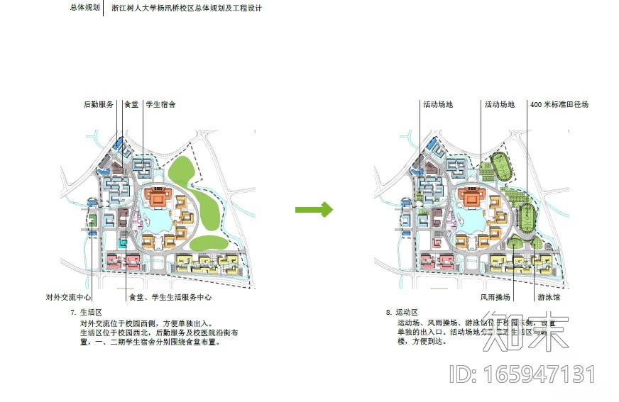 [浙江]树人大学杨汛桥校区总体规划及建筑设计方案文本施工图下载【ID:165947131】