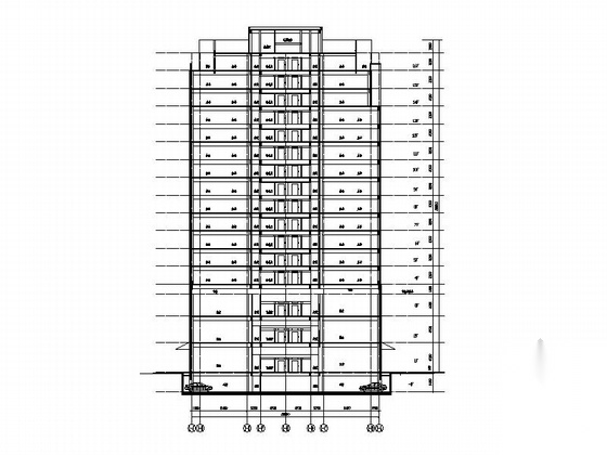 [郑州]某十六层SOHO办公楼建筑扩初图（含效果图）cad施工图下载【ID:167230116】