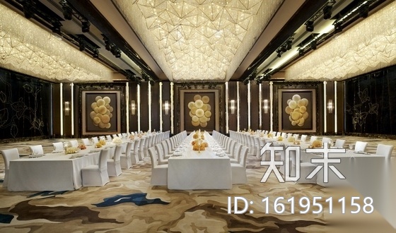 [广东]某超豪华金融酒店宴会厅室内装修施工图（含实景和...cad施工图下载【ID:161951158】