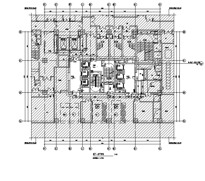 [广西]超高层核心筒华润办公及商业建筑审图施工图(20...cad施工图下载【ID:166220123】