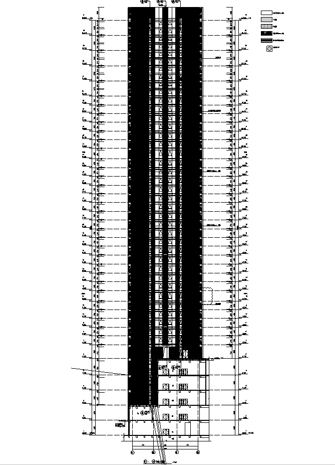 [广西]超高层核心筒华润办公及商业建筑审图施工图(20...cad施工图下载【ID:166220123】