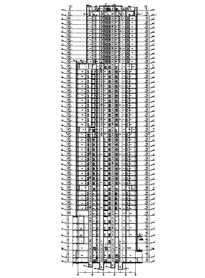 [广西]超高层核心筒华润办公及商业建筑审图施工图(20...cad施工图下载【ID:166220123】