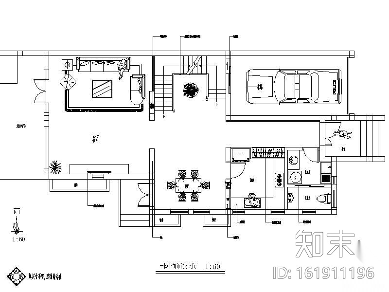 [上海]某三层别墅室内施工图cad施工图下载【ID:161911196】