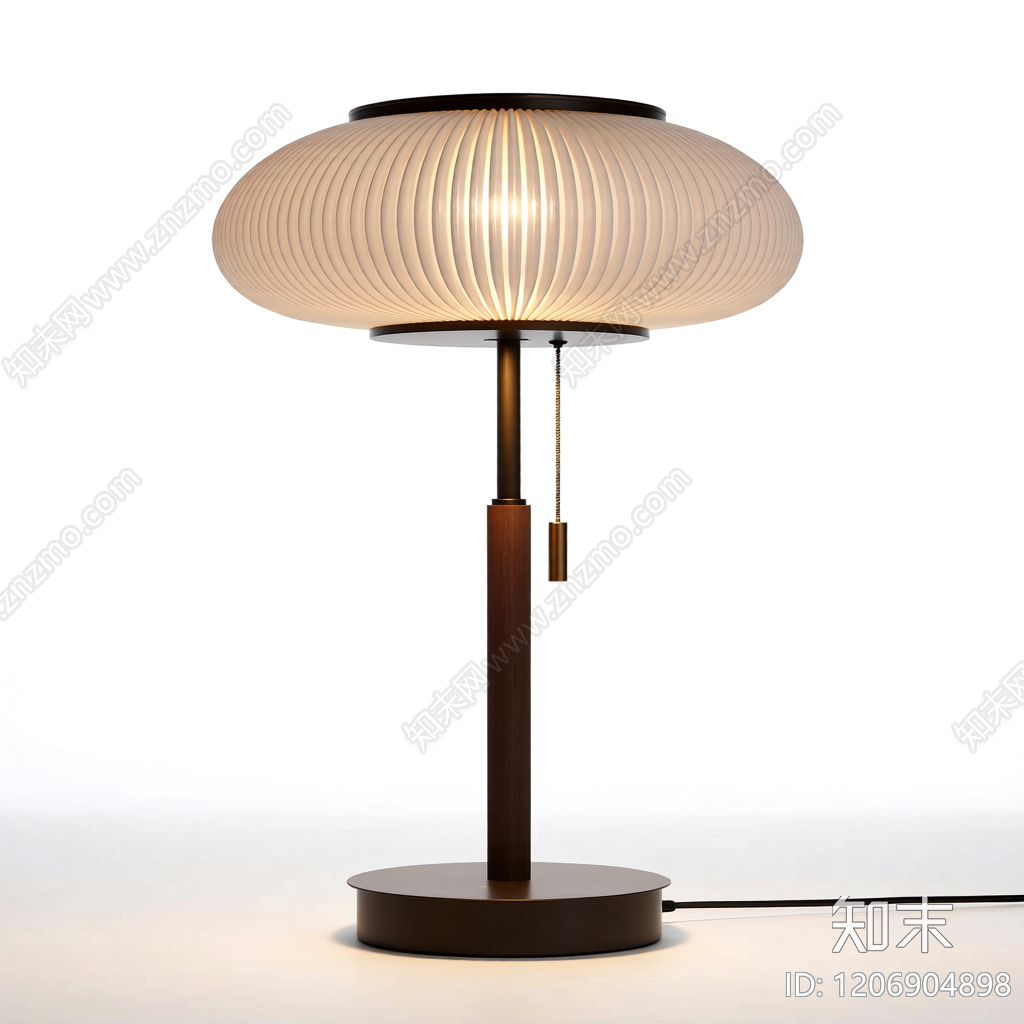 褶皱灯罩台灯3D模型下载【ID:1206904898】
