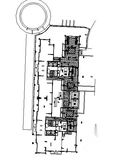 某建筑架空层景观施工图cad施工图下载【ID:161102131】