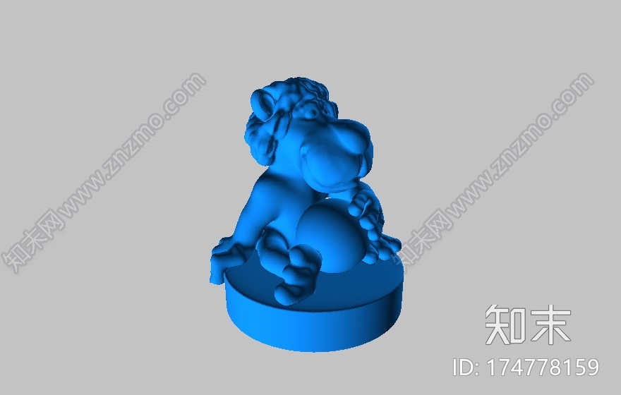 卡通狮子3d打印模型下载【ID:174778159】