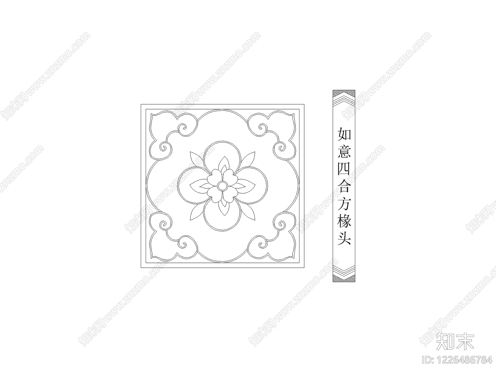 外立面装饰构件CAD图纸