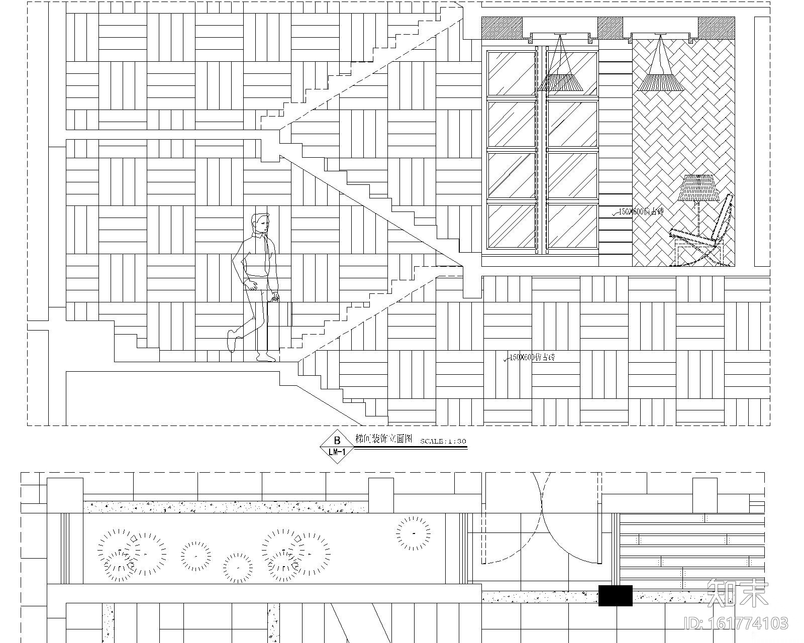 [福建]闽南贸易有限公司办公室装修施工图+效果图cad施工图下载【ID:161774103】