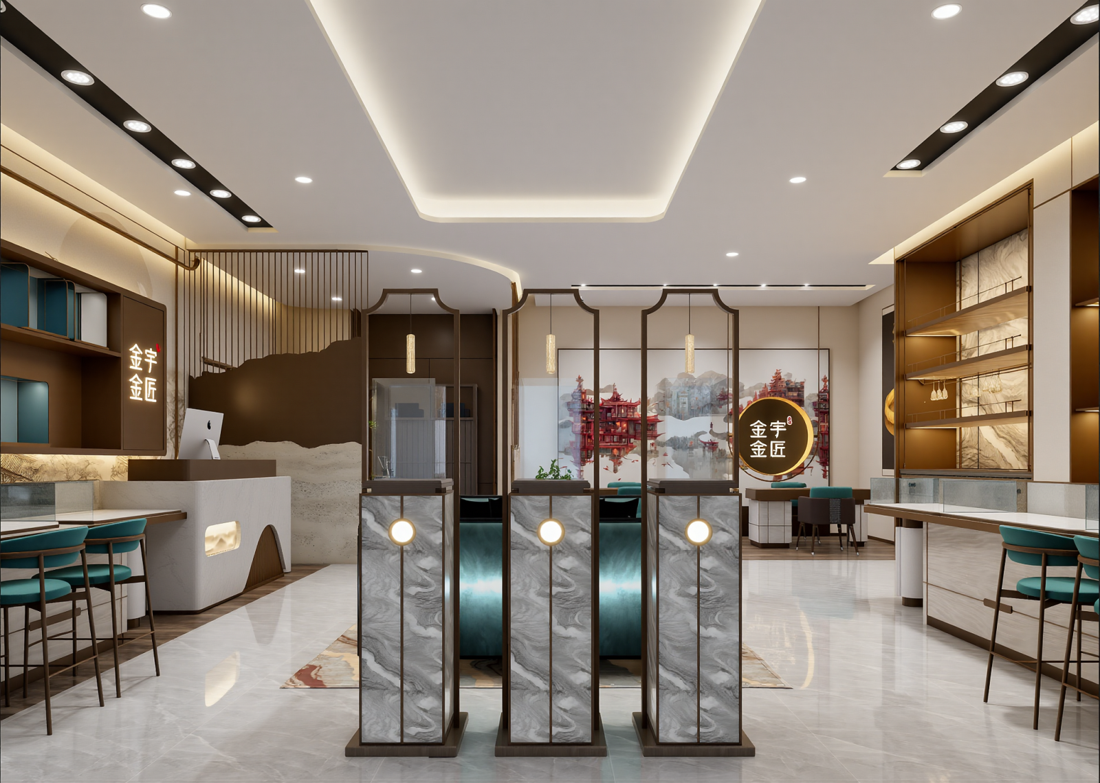 新中式其他家居建材展厅3D模型下载【ID:1214786245】