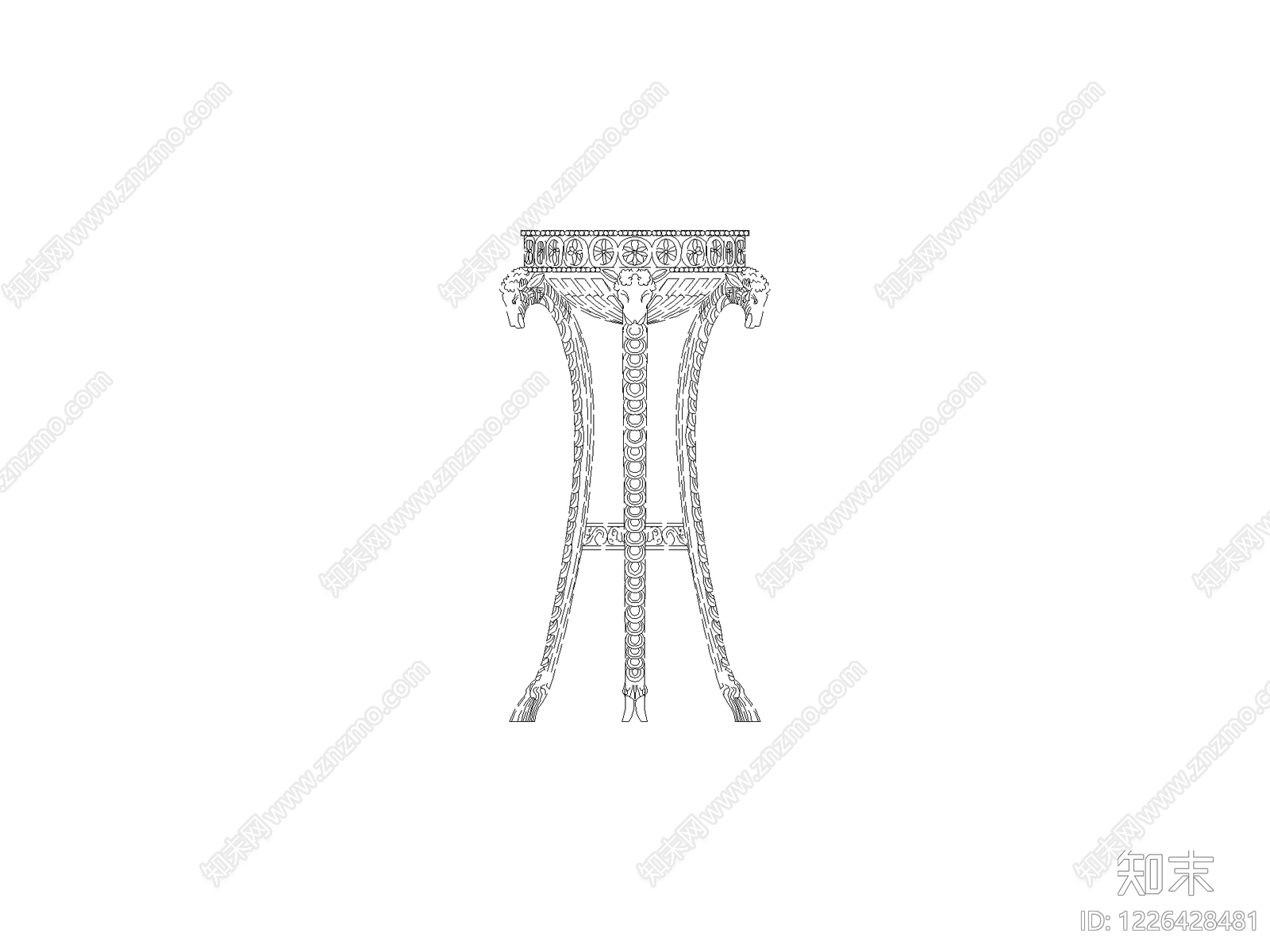 桌子cad施工图下载【ID:1226428481】