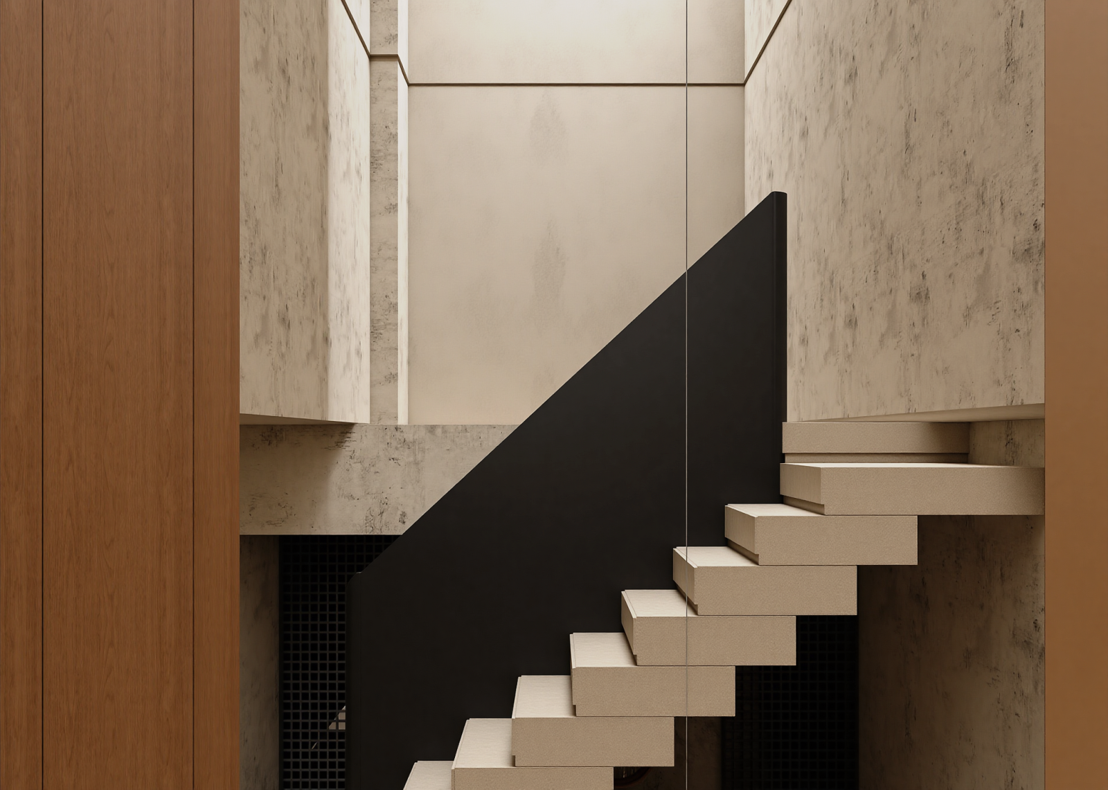 新中式楼梯间3D模型下载【ID:1214828134】