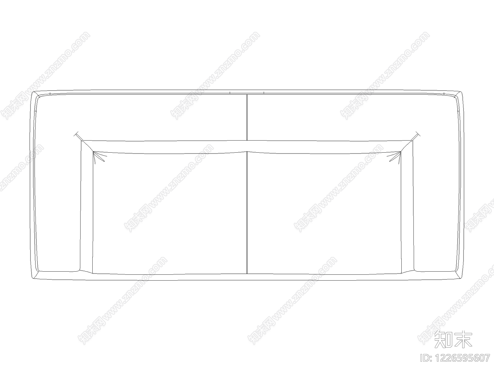 沙发cad施工图下载【ID:1226595607】