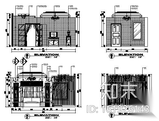 泰州别墅装修图cad施工图下载【ID:161926143】