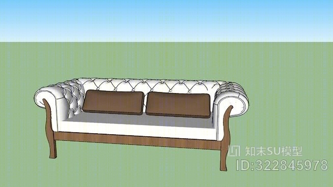 capitone沙发床SU模型下载【ID:322845978】