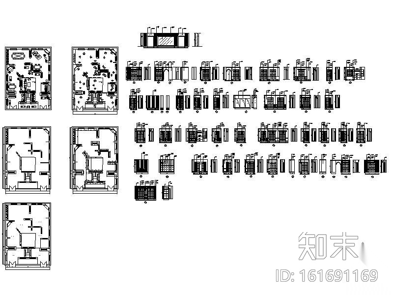 某窗帘展厅装修图cad施工图下载【ID:161691169】