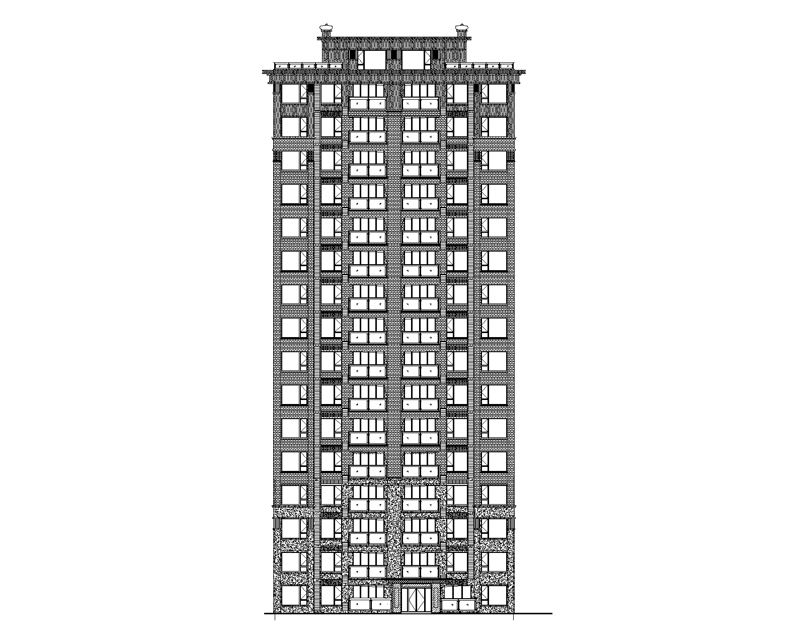 住宅+商业+幼儿园+地下室全套建筑施工图cad施工图下载【ID:149526151】