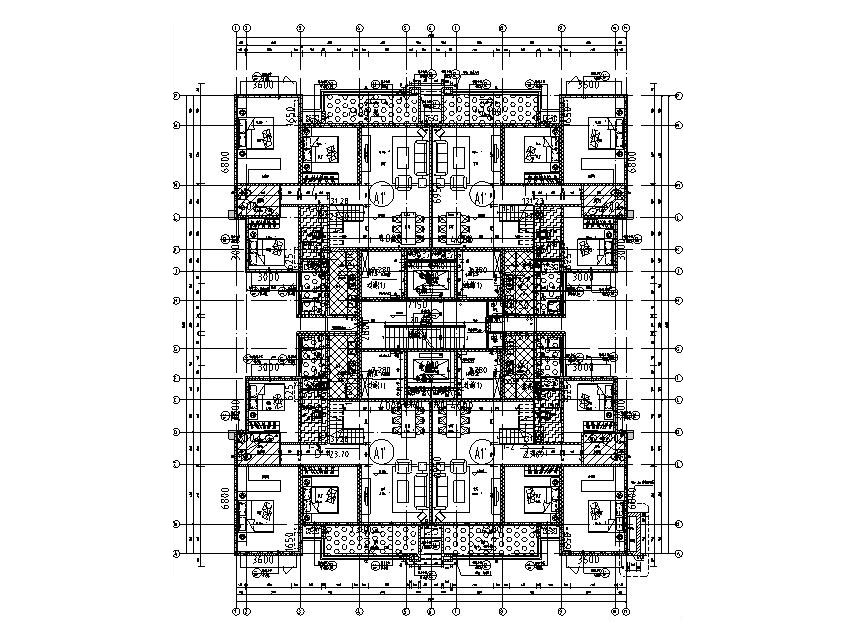 住宅+商业+幼儿园+地下室全套建筑施工图cad施工图下载【ID:165156177】