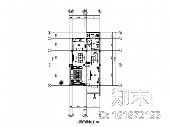 [苏州]现代中式四层别墅装饰施工图（含效果）cad施工图下载【ID:161872155】