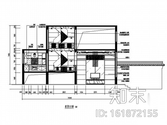 [苏州]现代中式四层别墅装饰施工图（含效果）cad施工图下载【ID:161872155】