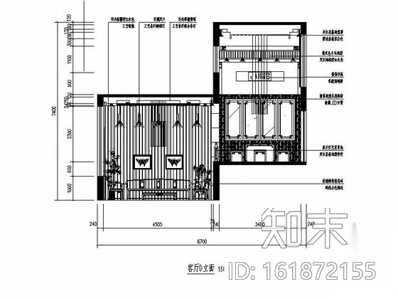 [苏州]现代中式四层别墅装饰施工图（含效果）cad施工图下载【ID:161872155】