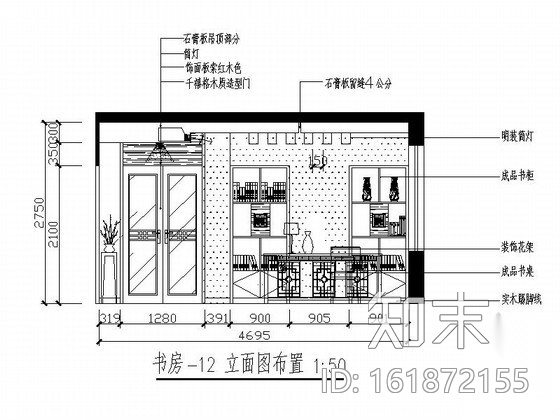 [苏州]现代中式四层别墅装饰施工图（含效果）cad施工图下载【ID:161872155】