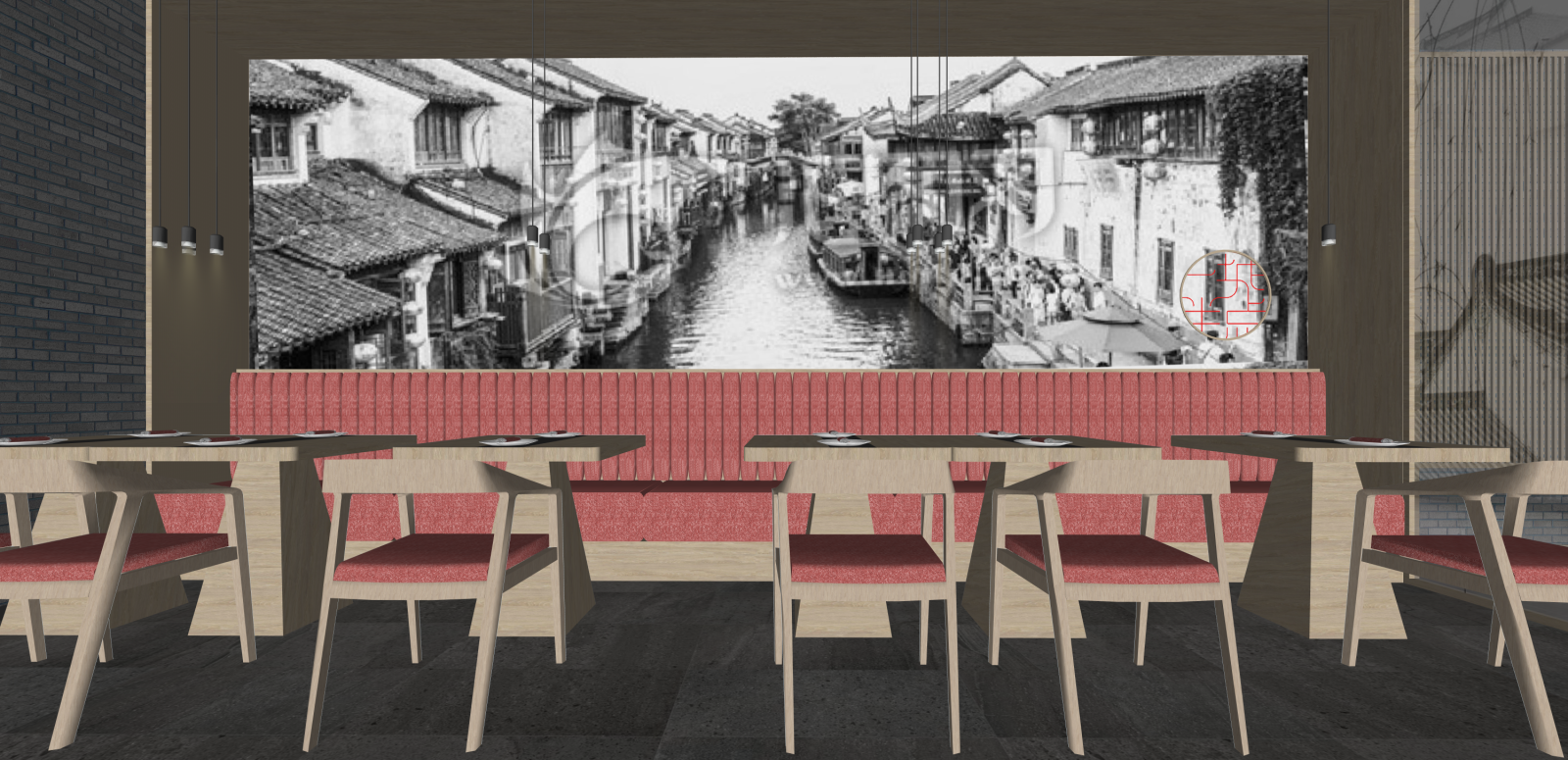 新中式中餐厅SU模型下载【ID:1215965988】
