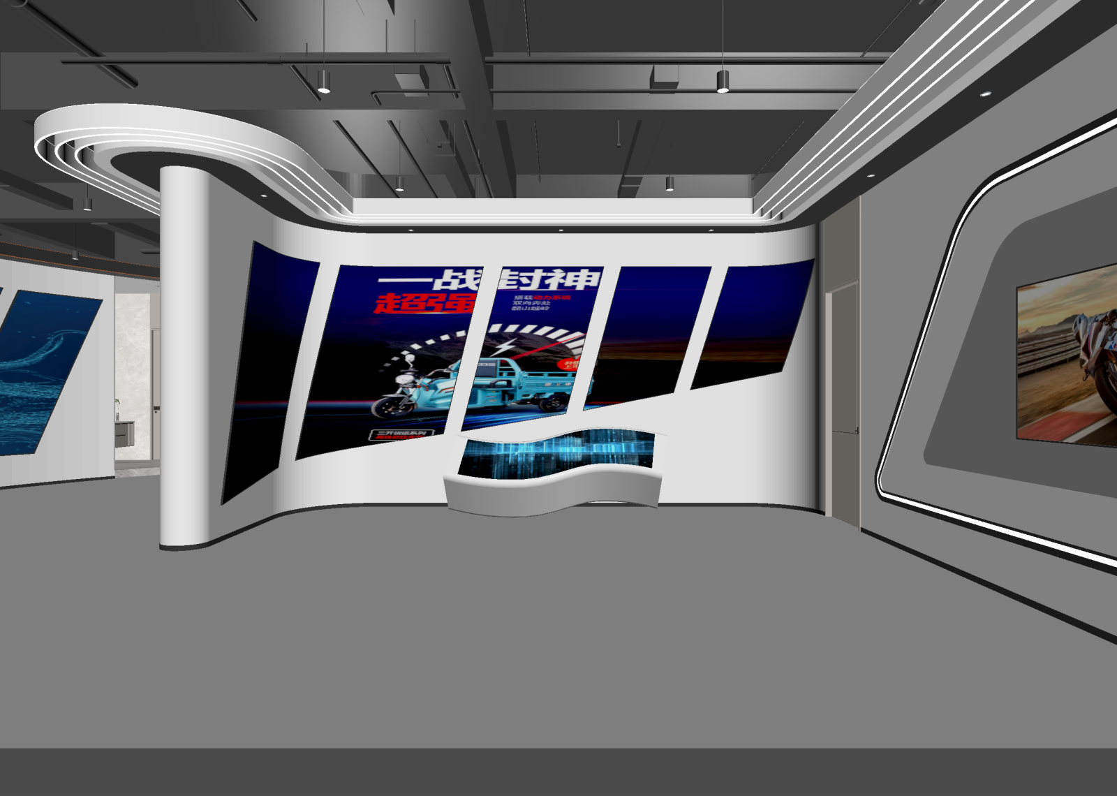 现代汽车展厅3D模型下载【ID:1214830559】