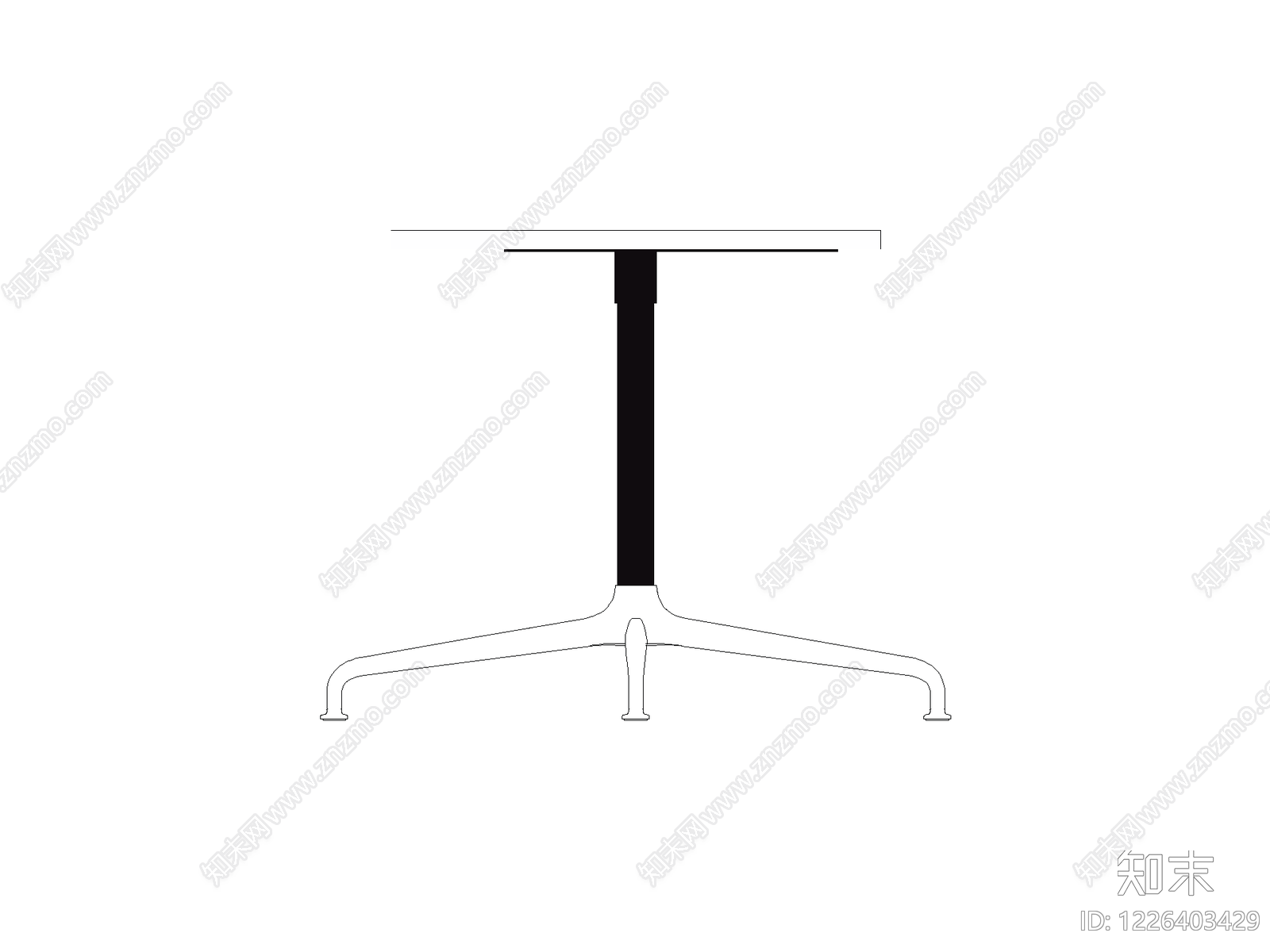 桌子cad施工图下载【ID:1226403429】